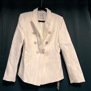 MOTF white womens blazer size L NWT